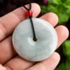 Donut Ring Natural Jade Pendant