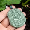 Guanyin Dragon Natural Jade Pendant