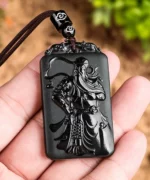 Guan Gong Natural Jade Pendant