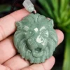 Lion Jadeite Natural Jade Pendant