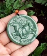Chinese Zodiac Horse Jade Pendant