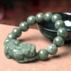 Jadeite Pixiu Natural Jade Bracelet