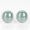 Jade Cabochon S925 Stud Earrings