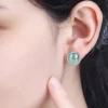 Jade Cabochon S925 Stud Earrings