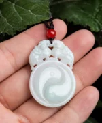 Two Pixiu Natural Jade Pendant