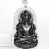 Black Guanyin Natural Jade Pendant