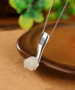 S990 Ruyi Natural Jade Agate Pendant