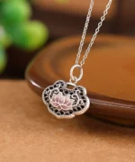 S999 Ruyi Lotus Flower Pendant
