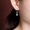 Lute S925 Natural Jade Earrings