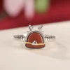 South Red Agate Dragon S925 Open Ring
