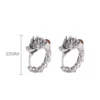 S925 Dragon Red Agate Earrings