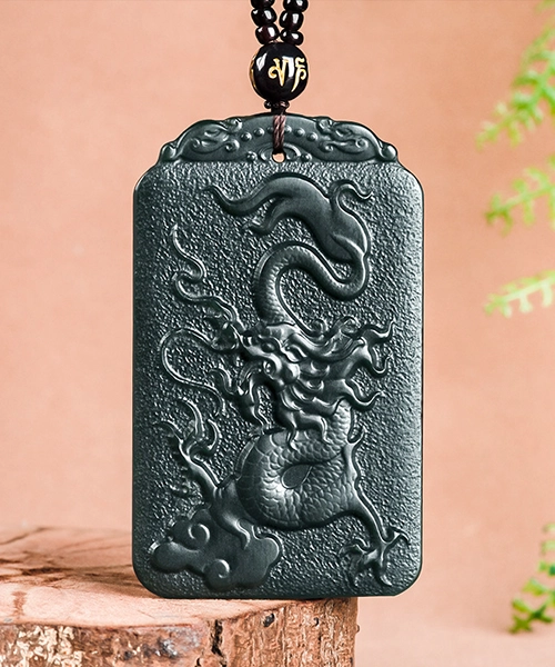 Dragon Chinese Zodiac Jade Pendant