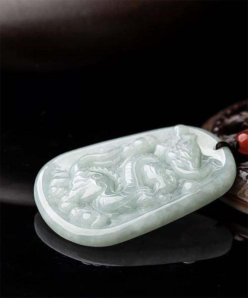 Chinese Zodiac Dragon Jade Pendant
