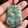 Mountain Tree View Natural Jade Pendant