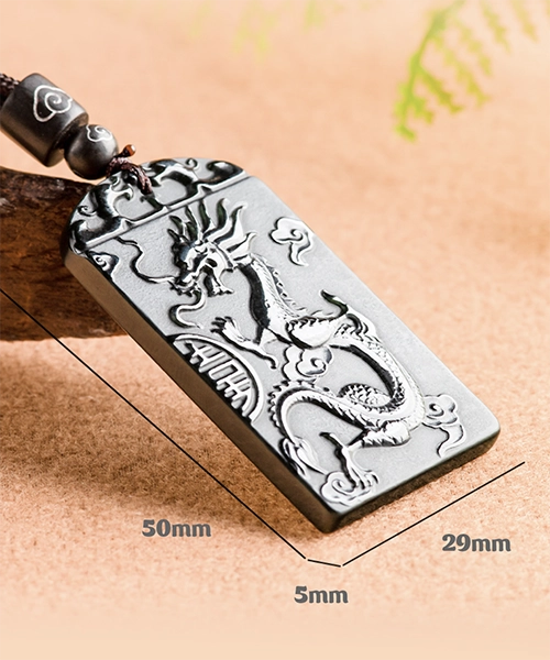 Phoenix Dragon Wedding Jade Pendant - Image 7