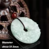 Flower Donut Ring Jade Pendant
