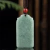 Natural Jade Simple Flat Pendant
