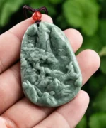 Mountain Tree Scenery Jade Pendant