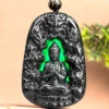 Jade Pendant Buddha Dragon Medal