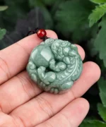 Jadeite Wealth Pixiu Jade Pendant
