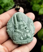 Manjushri bodhisattva Jade Pendant