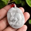 Jadeite Rabbit Natural Jade Pendant