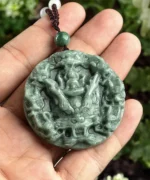 Two Sided Dragon Jade Pendant