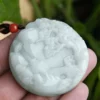 Two Sided Scenery Natural Jade Pendant