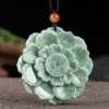 Lotus Flower Natural Jade Pendant
