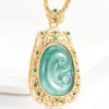 Ruyi Auspicious Natural Jade Pendant