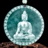 Natural Jade Buddha Round Pendant