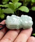 Jadeite Wealth Pixiu Jade Pendant
