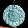 Wealth Pixiu Round Jade Pendant