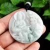 Guanyin Scenery Natural Jade Pendant
