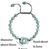 Bead Donut Ring Natural Jade Bracelet