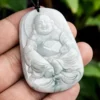 Natural Jade Smile Buddha Pendant