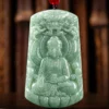 Tathagata Buddha Dragon Jade Pendant