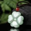 Four Leaf Clover Natural Jade Pendant