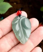 Jadeite Leaf Natural Jade Pendant