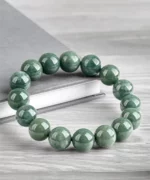 Jadeite Simple Natural Jade Bead Bracelet
