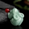 Green Rabbit Natural Jade Pendant