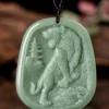 Zodiac Tiger Natural Jade Pendant