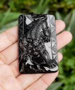 Black Jade Zodiac Tiger Pendant