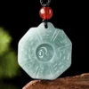 Tai Chi Bagua Natural Jade Pendant