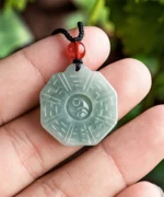Tai Chi Bagua Natural Jade Pendant