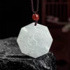 Tai Chi Bagua Natural Jade Pendant