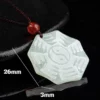 Tai Chi Bagua Natural Jade Pendant