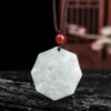 Tai Chi Bagua Natural Jade Pendant