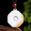 Tai Chi Bagua Natural Jade Pendant