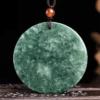 Kirin Round Natural Jade Pendant